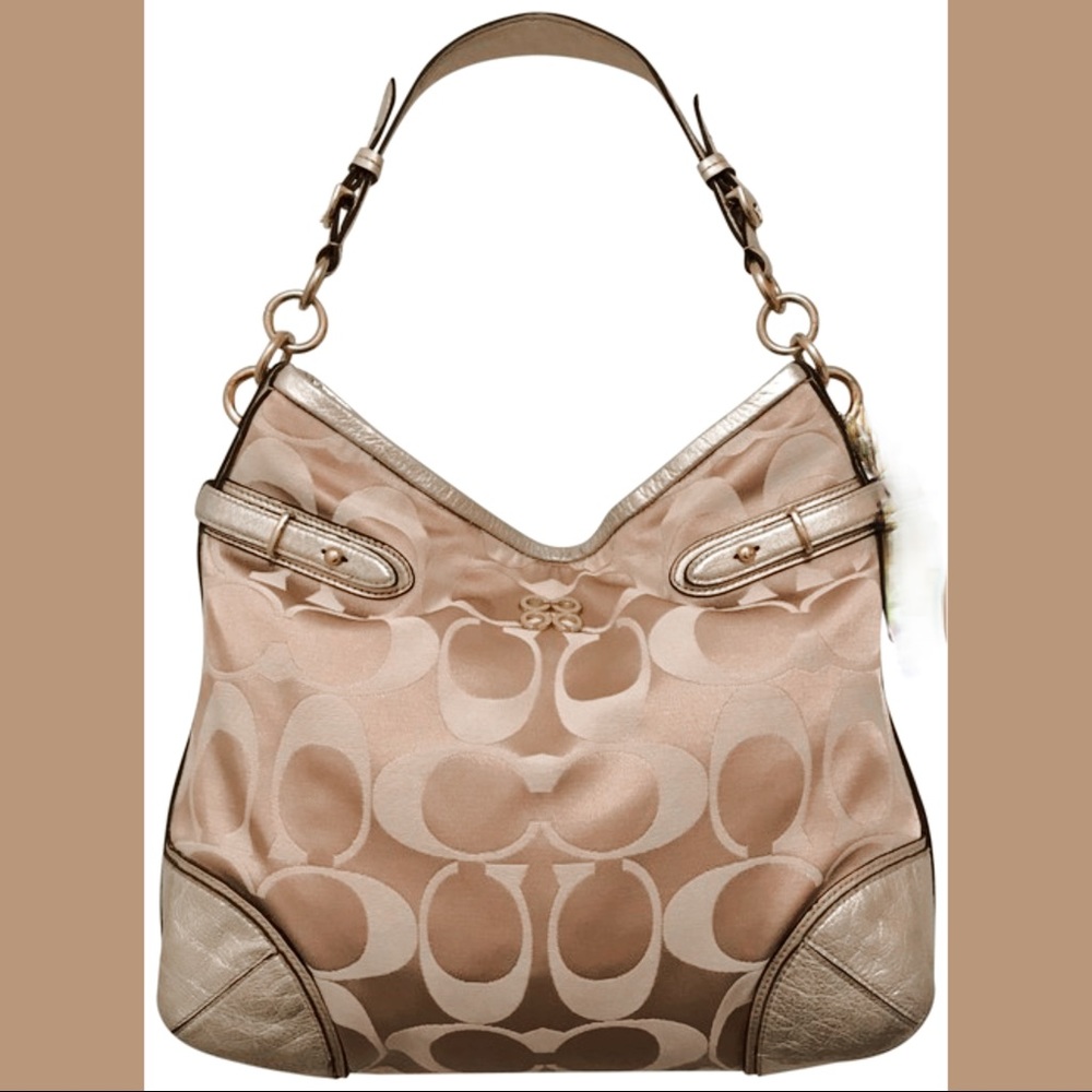 Coach Signature Logo Leather Coach Collette 16408